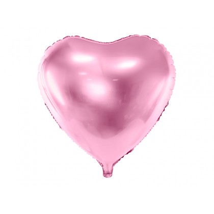 Folinis balionas "Širdelė" 61 cm rožinis
